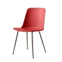 &Tradition - Rely Chair HW6, zinnoberrot / schwarz