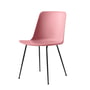 &Tradition - Rely Chair HW6, soft pink / schwarz