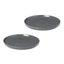 Blomus - Pilar Dessertteller, Ø 20 cm, pewter (2er-Set)