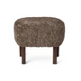 Audo - Ingeborg Fußschemel, Eiche dunkel gebeizt / Sheepskin Sahara