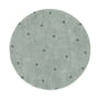 Lorena Canals - Round Dot Teppich, Ø 140 cm, blue sage / vintage blue