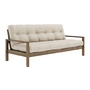 Karup Design - Knob Schlafsofa 130 x 190 cm, Kiefer carobbraun / beige (747)