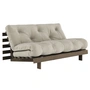 Karup Design - Roots Schlafsofa, 160 x 200 cm, Kiefer carobbraun / linen (914)