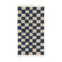 ferm Living - Mara Teppich waschbar, 90 x 150 cm, deep blue / warm sand