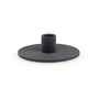 Nuuck - Cirkler 01 Keramik Kerzenhalter Ø 12 x H 3,5 cm, charcoal black