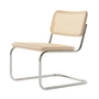 Thonet - S 32 VL Lounge Stuhl, Chrom / Buche aufgehellt (TP 107) / Rohrgeflecht mit Kunststoffstützgewebe 