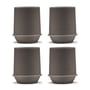 Serax - Dune Becher by Kelly Wearstler, slate / braun (4er-Set)