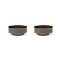 Serax - Dune Schale by Kelly Wearstler, Ø 14,5 cm, Slate / braun (2er-Set)