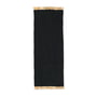 ferm Living - Block Runner, 80 x 200 cm, schwarz / natur