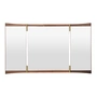 Gubi - Vanity 3 Wandspiegel, 69 x 116 cm, Walnuss
