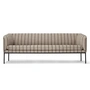 Ferm Living - Turn Sofa, 3-Sitzer, sand / schwarz (Pasadina)