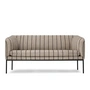 Ferm Living - Turn Sofa, 2-Sitzer, sand / schwarz (Pasadina)