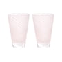 OYOY - Yuka Swirl Trinkglas, rose (2er-Set)