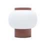 Nuuck - Finn Tischleuchte Ø 22 cm, opal weiß / rost