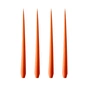 ester & erik - Spitzkerze, 24 cm, No. 16/2, vivid orange / matt (4er-Set)