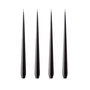 ester & erik - Spitzkerze, 24 cm, No. 75, raw black / matt (4er-Set)