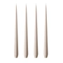 ester & erik - Peitschenkerze, 32 cm, No. 22, linen grey / matt (4er-Set)
