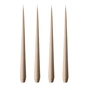 ester & erik - Peitschenkerze, 32 cm, No. 18, nougat note / matt (4er-Set)