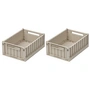 LIEWOOD - Weston Aufbewahrungsbox, 25 x 18 x 9,5 cm, sandy (2er-Set)