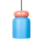 Studio Zondag - Cloche Pendelleuchte, matt brick / clear blue