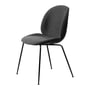 Gubi - Beetle Dining Chair Frontpolsterung (Conic Base), Schwarz / Hallingdal 65 (173)