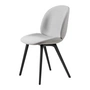 Gubi - Beetle Dining Chair Vollpolsterung (Plastic Base), Schwarz / Remix 3 (123)