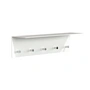 Frost - Unu Wandgarderobe 60 x 15 x 15 cm, weiß matt / weiß poliert