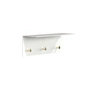 Frost - Unu Wandgarderobe 40 x 15 x 15 cm, weiß matt / gold poliert