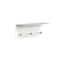 Frost - Unu Wandgarderobe 40 x 15 x 15 cm, weiß matt / weiß poliert