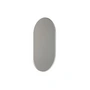 Frost - Unu Wandspiegel 4145 mit Rahmen, oval, 60 x 100 cm, weiß matt