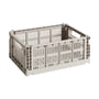 Hay - Colour Crate Korb M, 34,5 x 26,5 cm, taupe, recycled (Exklusive Edition)