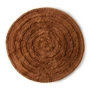 HKliving - Wollteppich, Ø 150 cm, mahogany