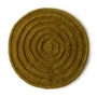 HKliving - Wollteppich, Ø 150 cm, seaweed