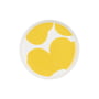 Marimekko - Oiva Iso Unikko Teller, Ø 13,5 cm, weiß / spring yellow