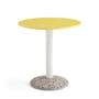 Hay - Ceramic Table, Ø 70 cm, bright yellow