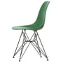 Vitra - Eames Plastic Side Chair DSR RE, basic dark / smaragd (Filzgleiter basic dark)