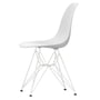 Vitra - Eames Plastic Side Chair DSR RE, weiß / baumwollweiß (Filzgleiter basic dark)