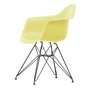 Vitra - Eames Plastic Armchair DAR RE, basic dark / citron (Filzgleiter basic dark)