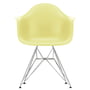 Vitra - Eames Plastic Armchair DAR RE, verchromt / citron (Filzgleiter basic dark)	
