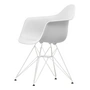 Vitra - Eames Plastic Armchair DAR RE, weiß / baumwollweiß (Filzgleiter basic dark)