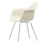 Vitra - Eames Plastic Armchair DAX RE, verchromt / kieselstein (Filzgleiter basic dark)