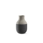 Kähler Design - Omaggio Circulare Vase, H 12.5 cm, anthrazit grau