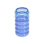 Design Letters - Bubble - 2 in 1 Vase & Kerzenhalter, H 13,5 cm, blue / milky blue