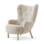 &Tradition - Petra Lounge Chair VB3, High Back, Eiche geölt / Schafsfell Moonlight