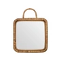 Meraki - Baki Spiegel mit Rahmen, 28 x 28 cm, Rattan