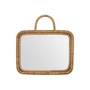 Meraki - Baki Spiegel mit Rahmen, 32 x 24 cm, Rattan