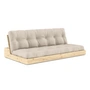 Karup Design - Base Schlafsofa, Kiefer klar lackiert / beige