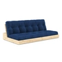 Karup Design - Base Schlafsofa, Kiefer klar lackiert / royal blue