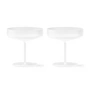 Ferm Living - Ripple Champagnerglas (2er-Set), frosted