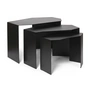 Ferm Living - Shard Cluster Satztisch, schwarz (3er-Set)